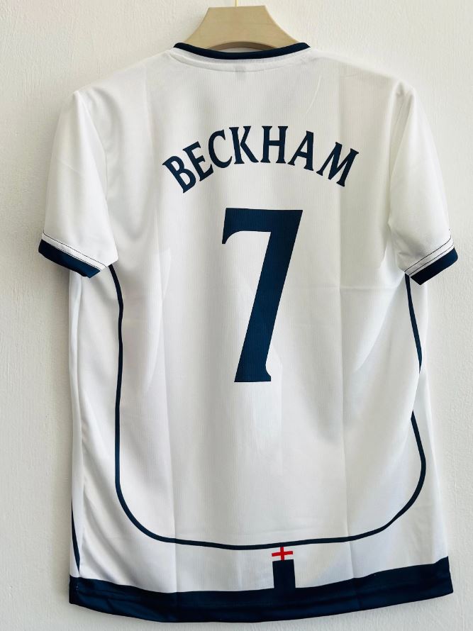 England 2002 World Cup Football Shirt | #7 David Beckham
