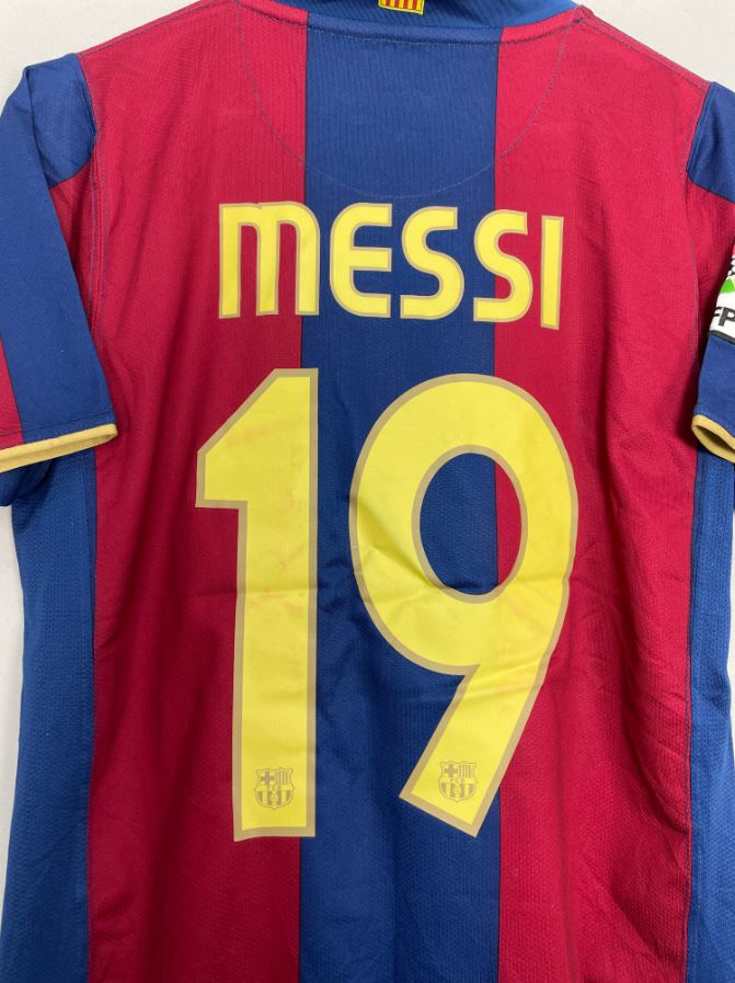 FC Barcelona 2007/08 Retro Home Shirt – Messi #19 | LFP Edition