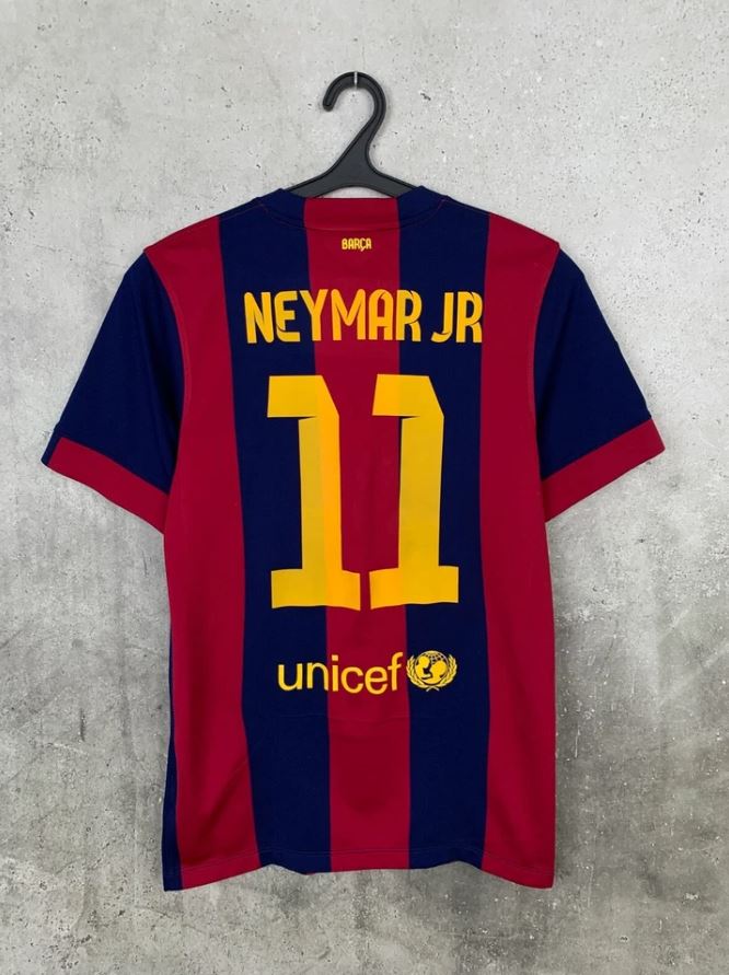 FC Barcelona 2014/15 Home Football Shirt #11 Neymar | LFP Patch