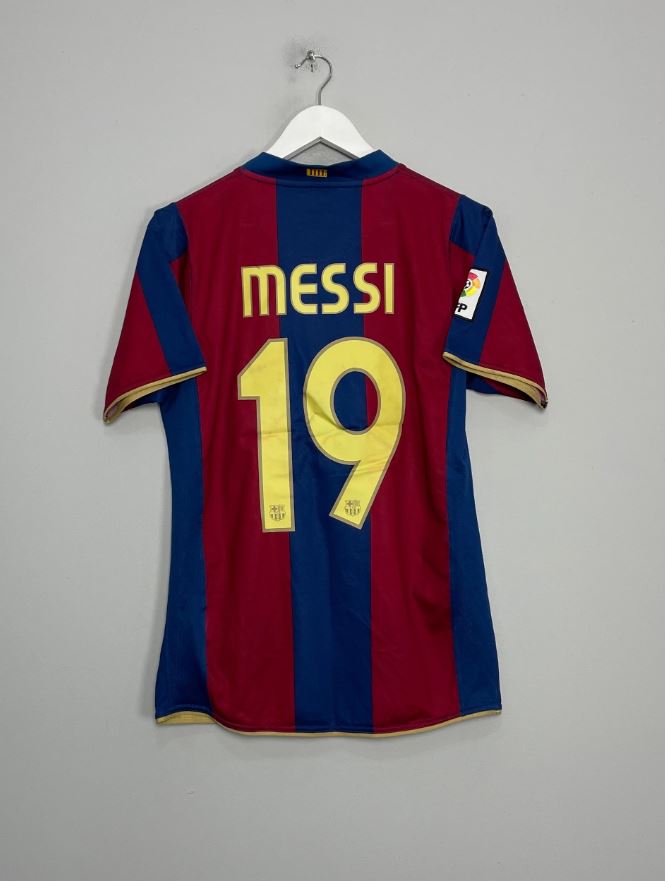 FC Barcelona 2007/08 Retro Home Shirt – Messi #19 | LFP Edition