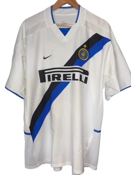 Inter Milan 2002/03 Retro Home Football Shirt #10 Adriano