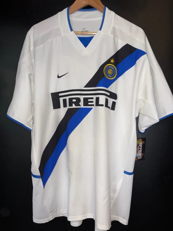 Inter Milan 2002/03 Retro Home Football Shirt #10 Adriano