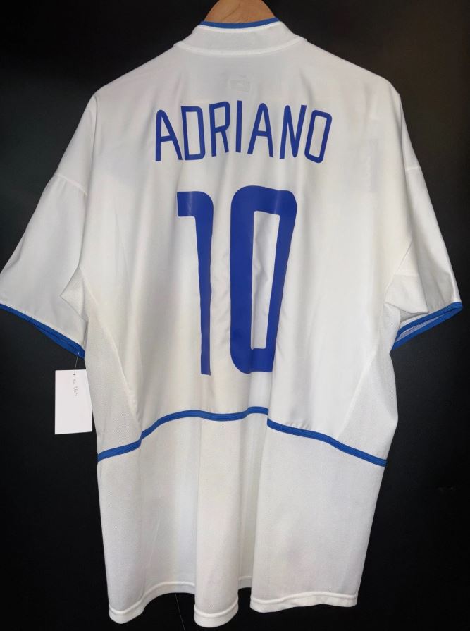 Inter Milan 2002/03 Retro Home Football Shirt #10 Adriano