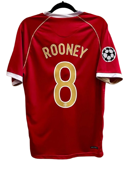 Manchester United 2006/07 Home Shirt – Wayne Rooney #8 – UCL Edition – Short Sleeve