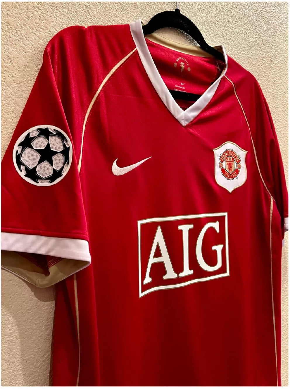 Manchester United 2006/07 Home Shirt – Wayne Rooney #8 – UCL Edition – Short Sleeve