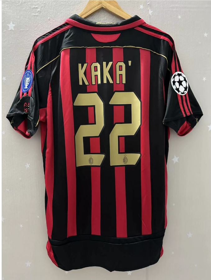 Kaká #22 AC Milan 2006/07 Away Retro Jersey | UCL Glory