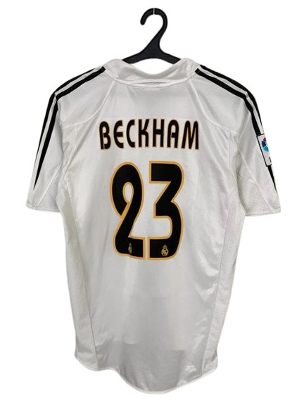 Real Madrid 2004/05 Home Football Shirt #23 Beckham | Classic LFP Edition