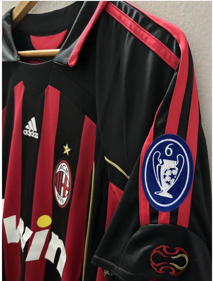 Kaká #22 AC Milan 2006/07 Away Retro Jersey | UCL Glory