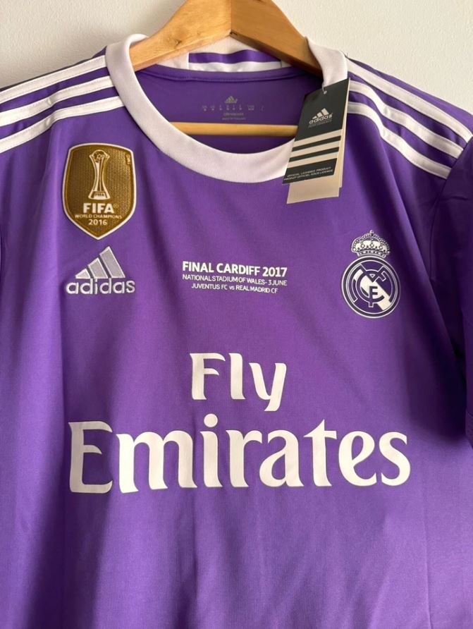 Ronaldo #7 Real Madrid 2016/17 UCL Final Purple Away Football Shirt