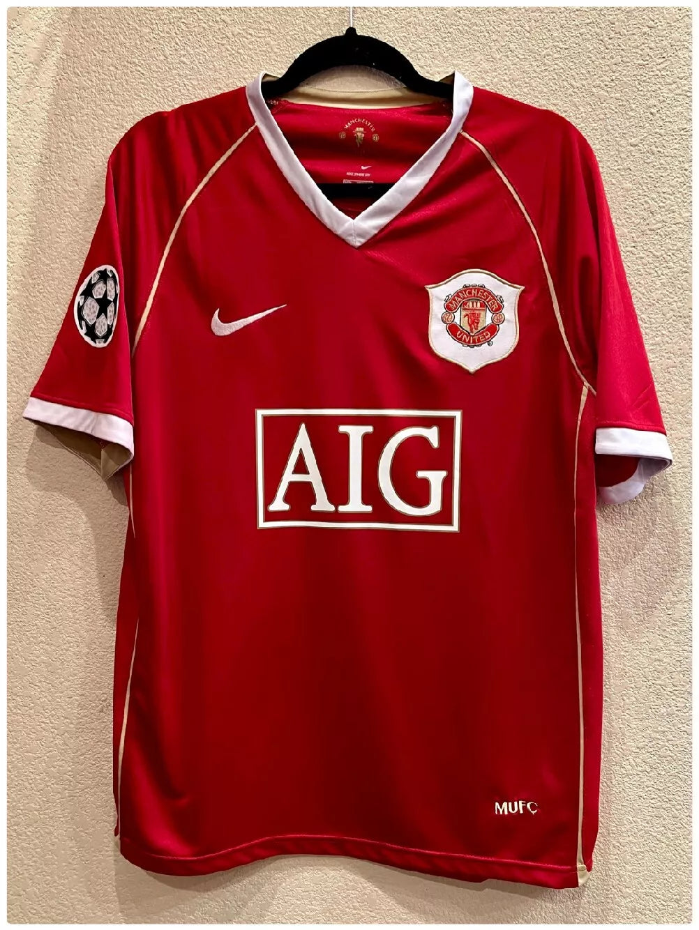 Manchester United 2006/07 Home Shirt – Wayne Rooney #8 – UCL Edition – Short Sleeve