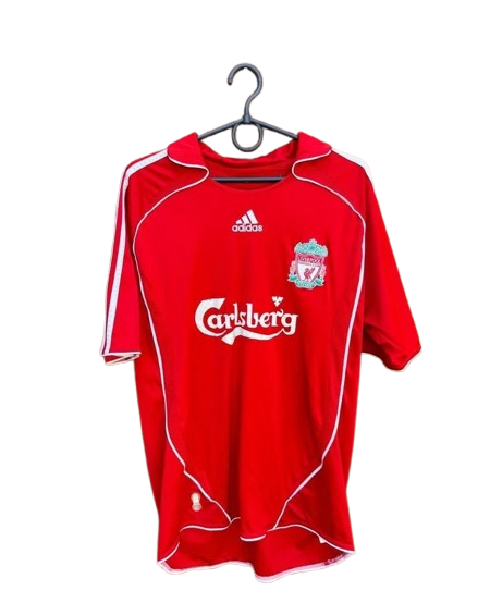LIVERPOOL 2006/2007 HOME FOOTBALL SHIRT #8 GERRARD