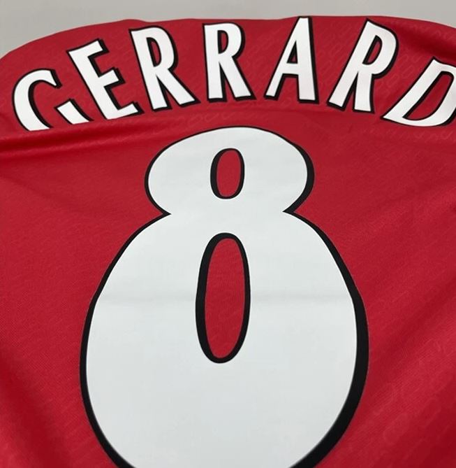 Liverpool 2005 Champions League Final Shirt – Steven Gerrard #8