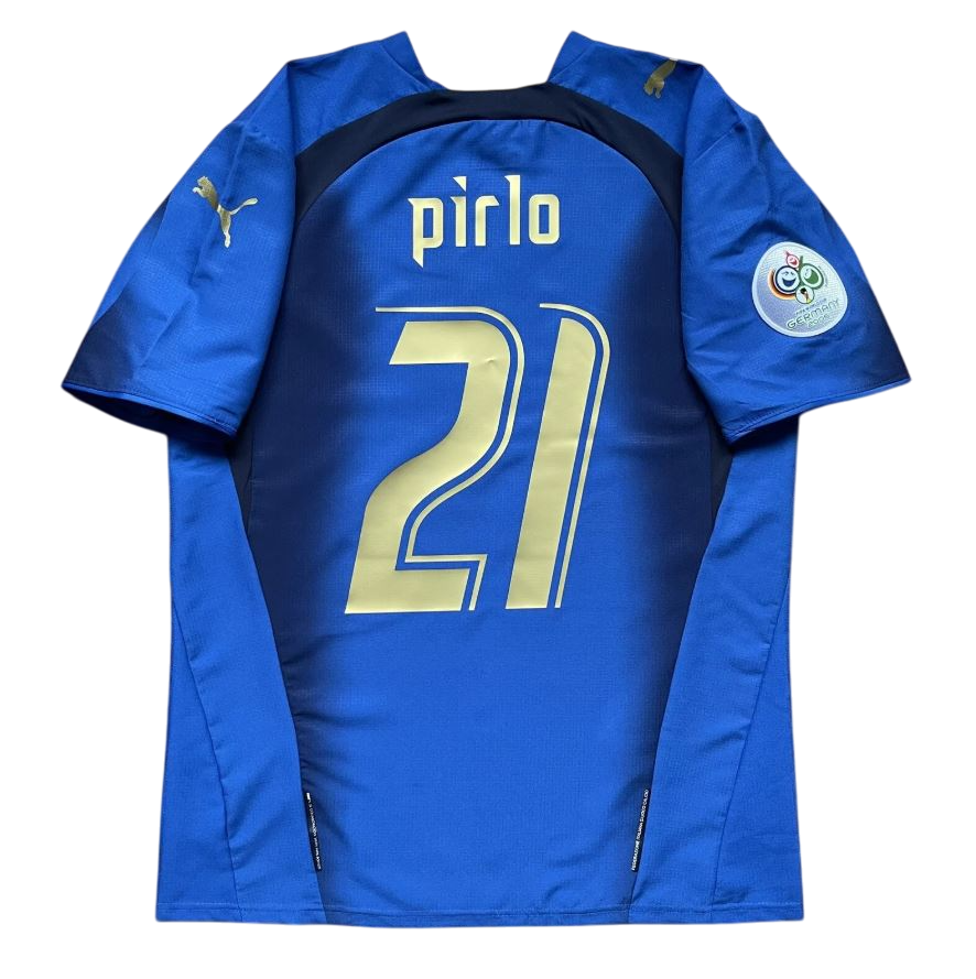 Italy 2006 World Cup Home Football Shirt | #21 Andrea Pirlo