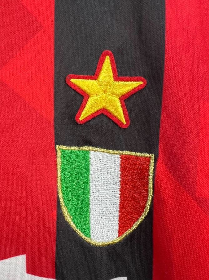 AC Milan 1994 Retro Home Football Shirt #21 Pirlo