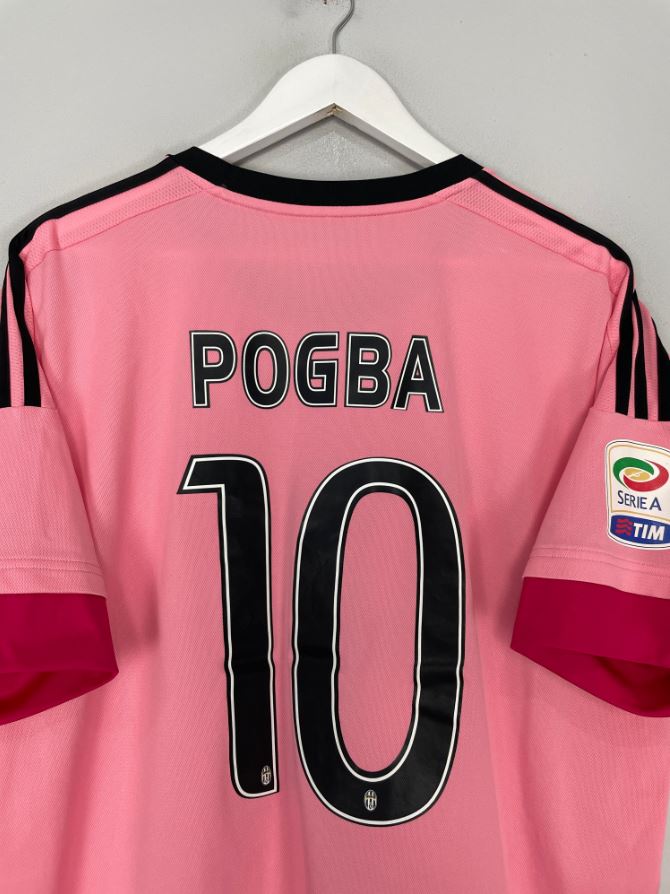 Juventus 2015/16 Away Football Shirt #10 Paul Pogba