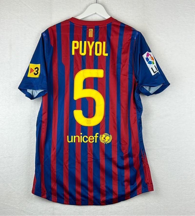 Puyol #5 Retro Barcelona Football Shirt – 2011/12 Home Kit