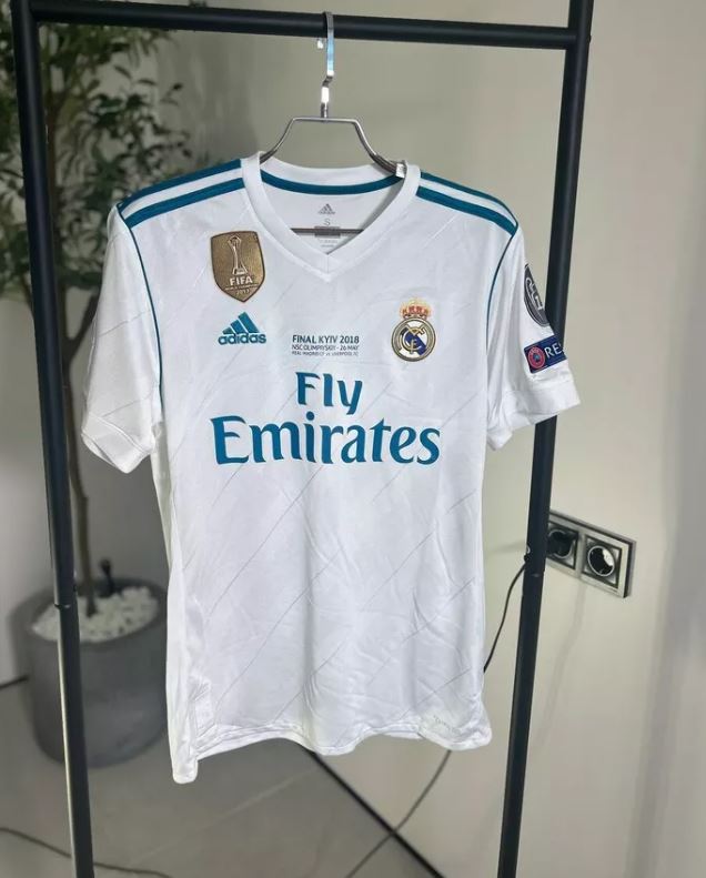 Ronaldo #7 Real Madrid 2017/18 UCL Final Home Football Shirt