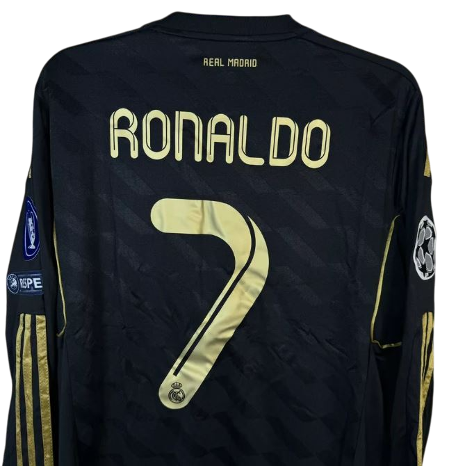 Real Madrid 2011/12 Away Long Sleeve – Ronaldo #7 UCL Retro football shirt