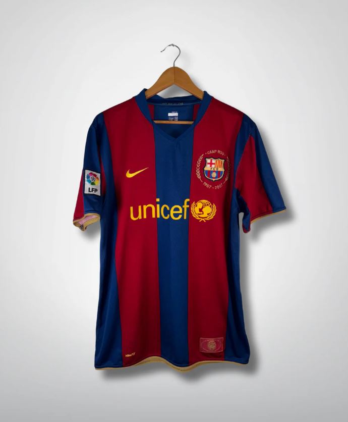 FC Barcelona 2007/08 Retro Home Shirt – Ronaldinho #10 | LFP Edition