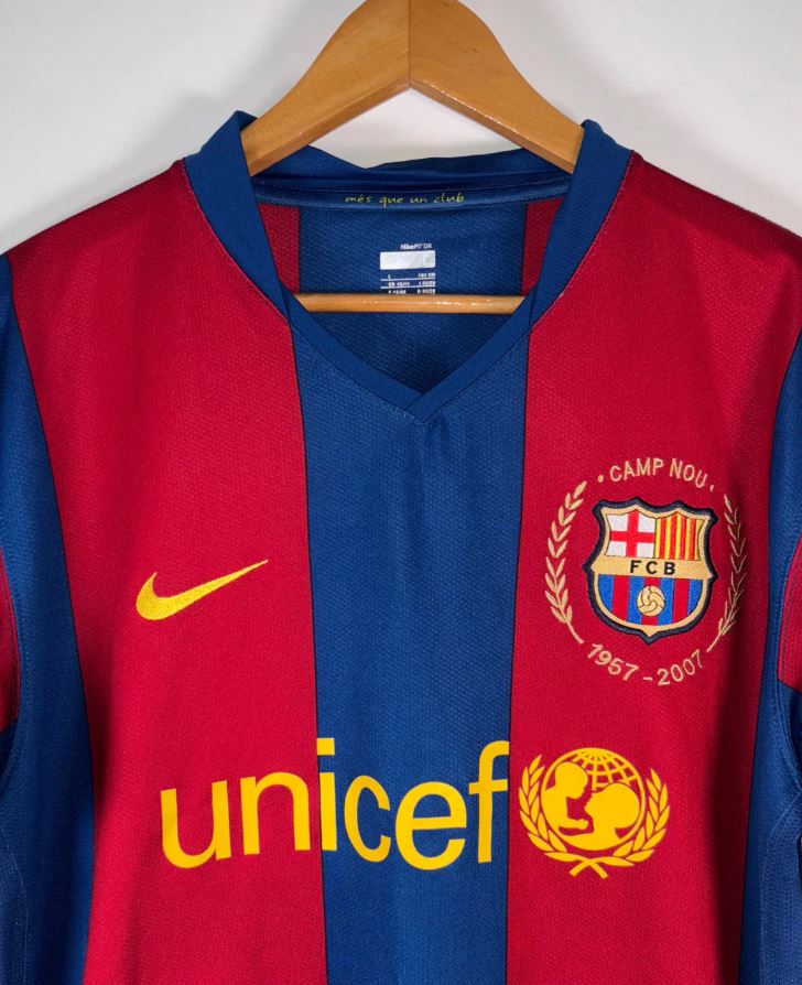FC Barcelona 2007/08 Retro Home Shirt – Ronaldinho #10 | LFP Edition