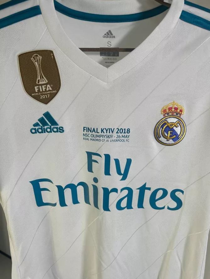 Ronaldo #7 Real Madrid 2017/18 UCL Final Home Football Shirt