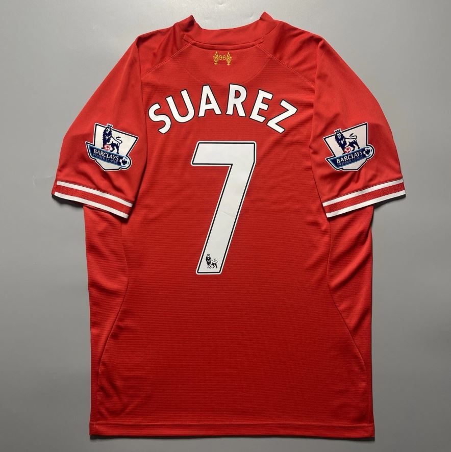 Liverpool 2013/14 Home – Luis Suárez #7 Warrior Era Retro Shirt