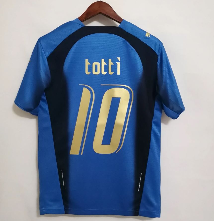 Italy 2006 World Cup Home Football Shirt | #10 Francesco Totti
