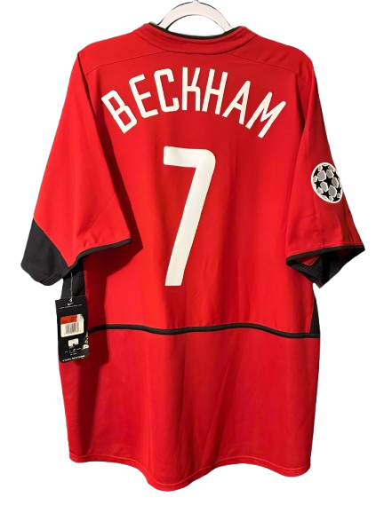 David Beckham #7 Manchester United Retro footbal Jersey 02/03 |  Era (UCL Edition) football shirt