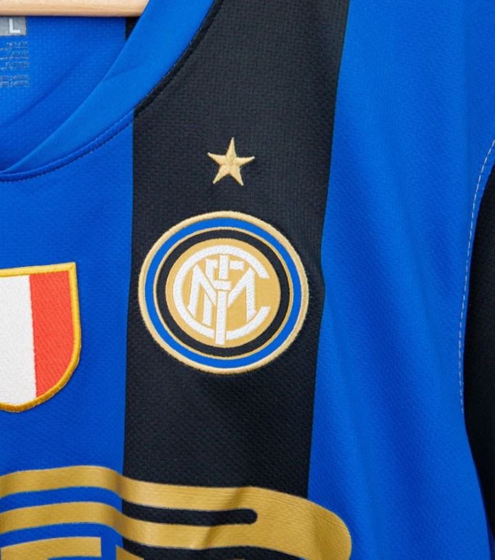Inter Milan 2008/09 Home Football Shirt #4 Zanetti