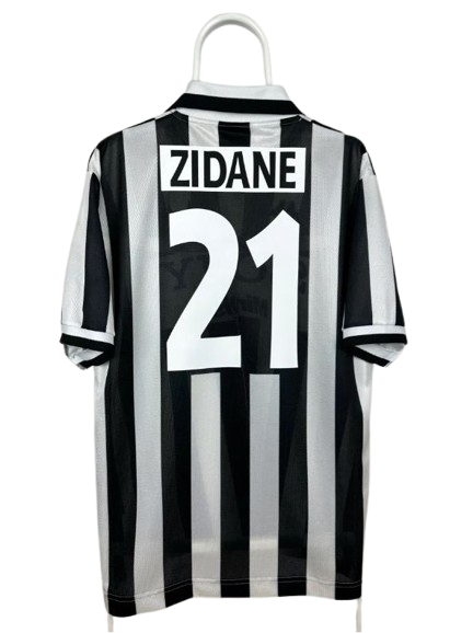 Juventus 1996/97 Home Football Shirt #21 Zidane