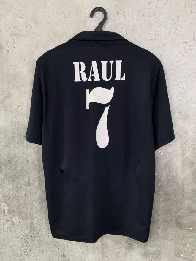 Real Madrid 2002/03 Away Football Shirt #7 Raúl | Black LFP Edition