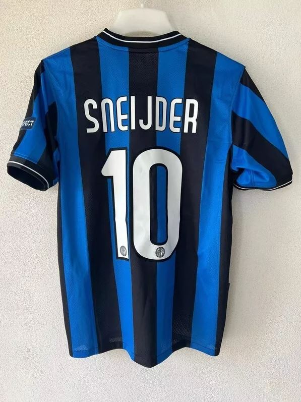 Inter Milan 2009/10 UCL Final Home Football Shirt #10 Sneijder