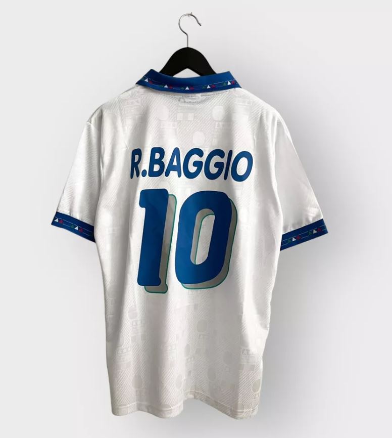 Italy 1994 World Cup Away Football Shirt | #10 Roberto Baggio