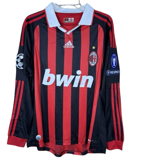 AC Milan 2009/10 Long Sleeve Home Football Shirt #32 Beckham | UCL Edition