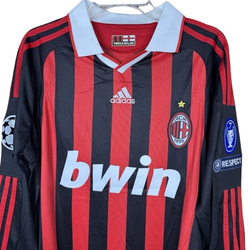 AC Milan 2009/10 Long Sleeve Home Football Shirt #32 Beckham | UCL Edition