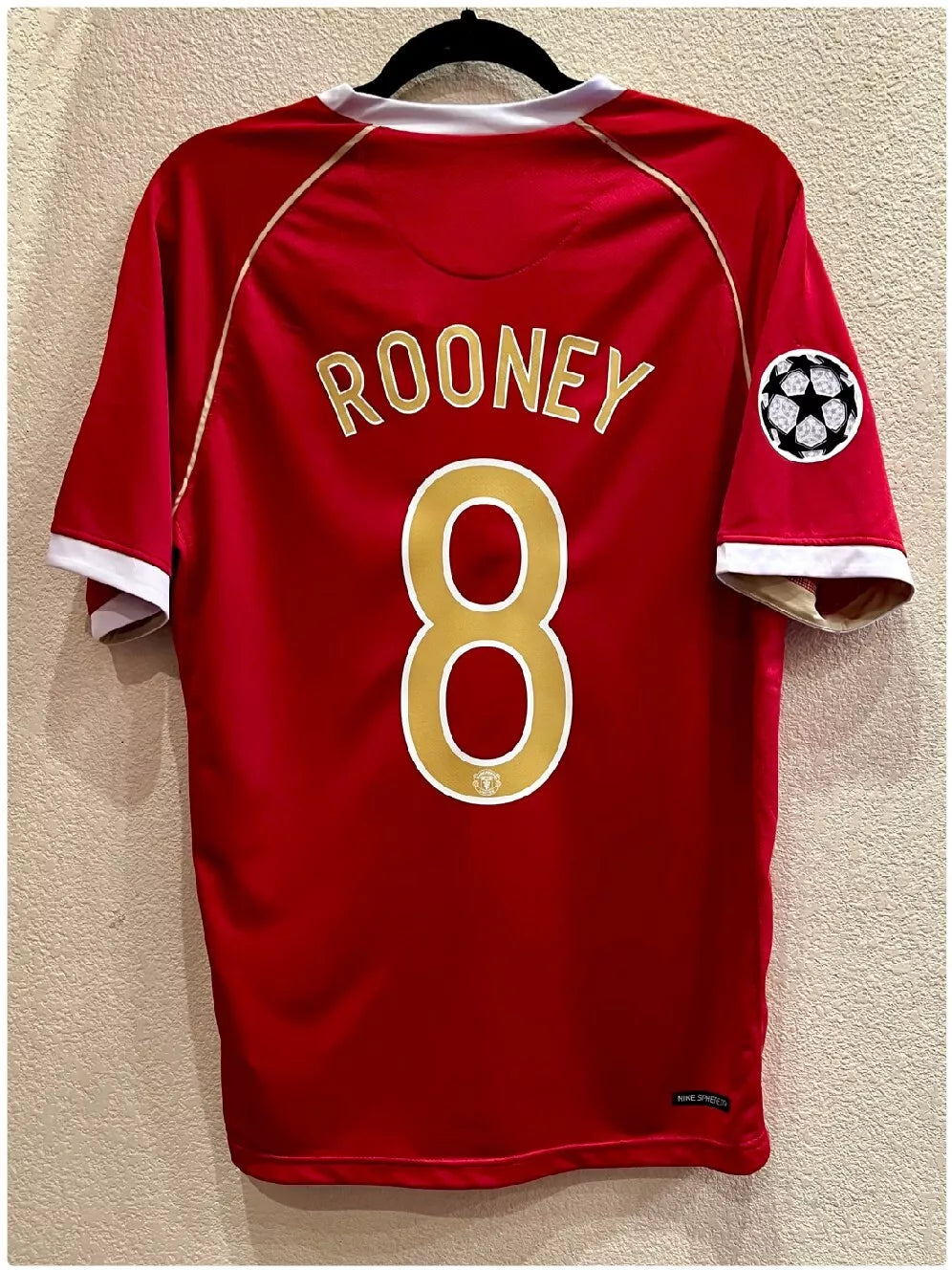 Manchester United 2006/07 Home Shirt – Wayne Rooney #8 – UCL Edition – Short Sleeve