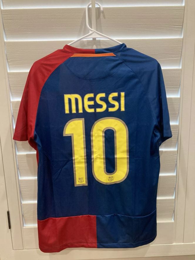 FC Barcelona 2008/09 Retro Home Shirt – Messi #10 | UCL Final Edition