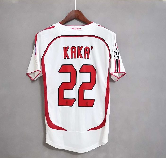 AC Milan 2006/07 Away Football Shirt #22 Kaká | UCL Final Tribute