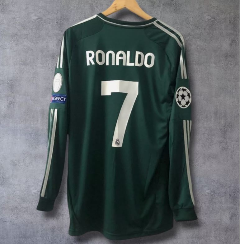 Real Madrid 2012/13 Third Long Sleeve – Ronaldo #7 UCL Retro Football Shirt