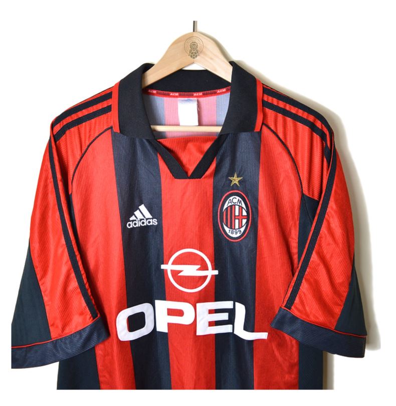 AC Milan 1998/99 Home Football Shirt #3 Paolo Maldini