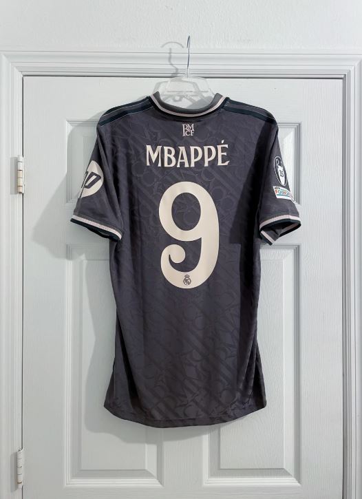 Kylian Mbappé #9 – Real Madrid Third Jersey – UCL Edition