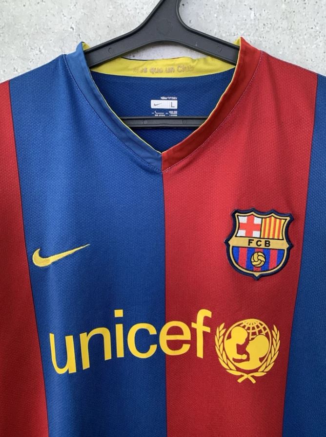 FC Barcelona 2006/07 Home Football Shirt #19 Lionel Messi | LFP Patch