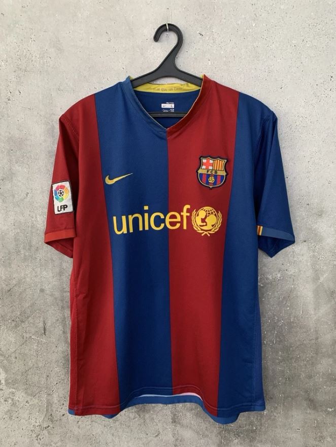 FC Barcelona 2006/07 Home Football Shirt #19 Lionel Messi | LFP Patch