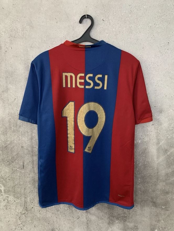 FC Barcelona 2006/07 Home Football Shirt #19 Lionel Messi | LFP Patch