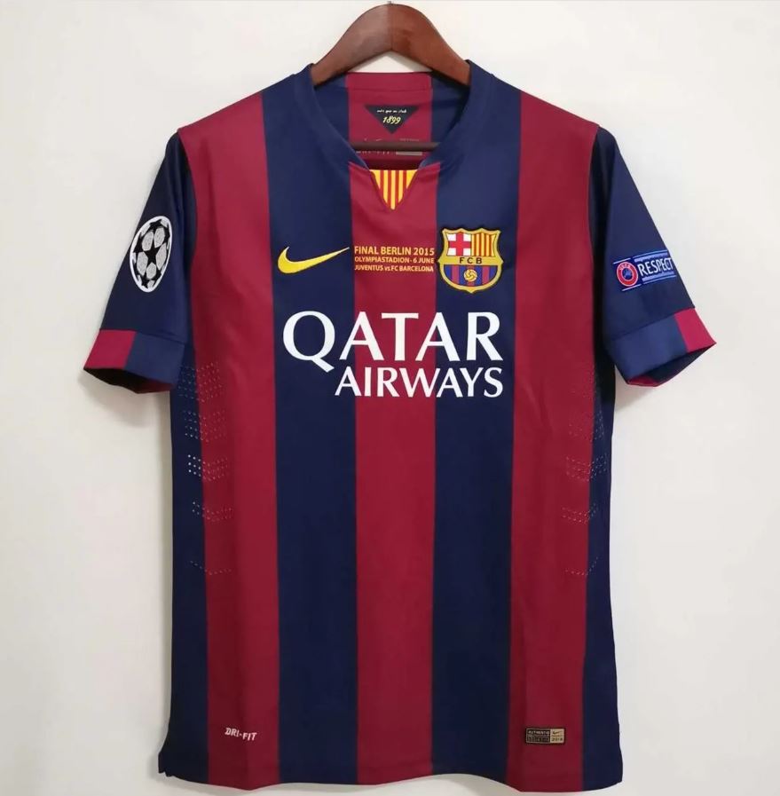 FC Barcelona 2014/15 Home Football Shirt – Neymar #11 Berlin Final UCL