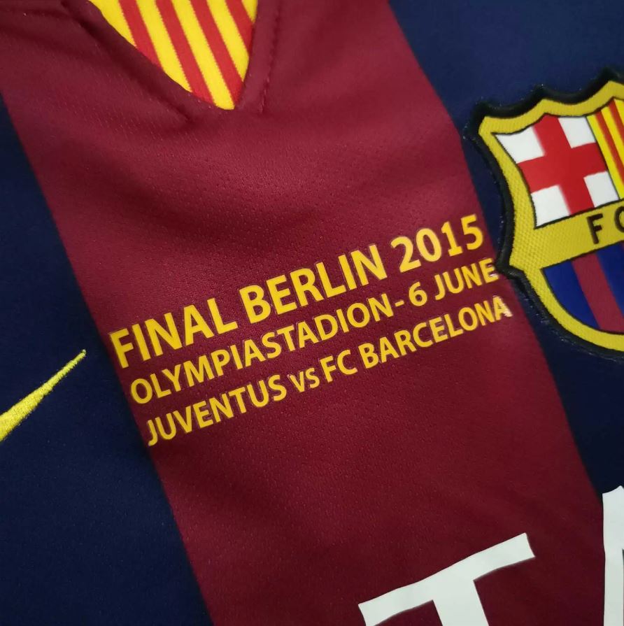FC Barcelona 2014/15 Home Football Shirt – Neymar #11 Berlin Final UCL