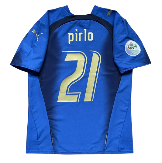 Italy 2006 World Cup Home Football Shirt | #21 Andrea Pirlo
