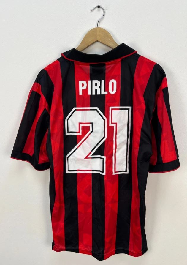AC Milan 1994 Retro Home Football Shirt #21 Pirlo