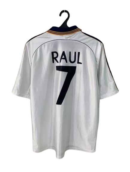 Real Madrid 1999/2000 Home Football Shirt #7 Raul