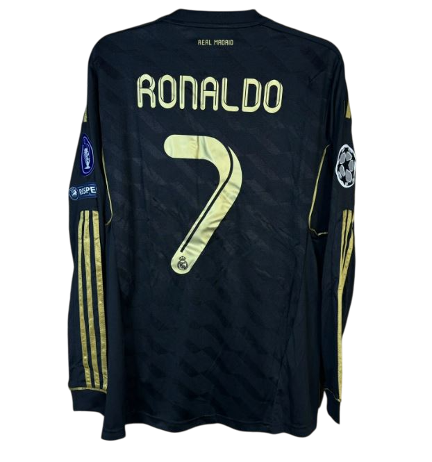 Real Madrid 2011/12 Away Long Sleeve – Ronaldo #7 UCL Retro football shirt